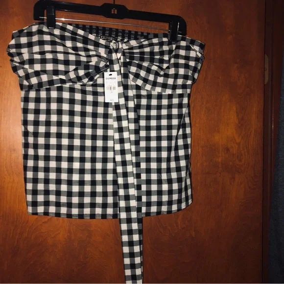 Express womens bandeau top size L. NWT - Picture 2 of 7